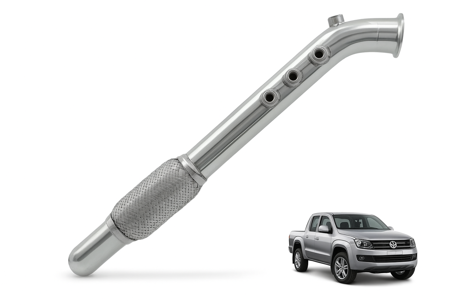 Downpipe Amarok 2.0 2,5 Polegadas Full Inox DPF