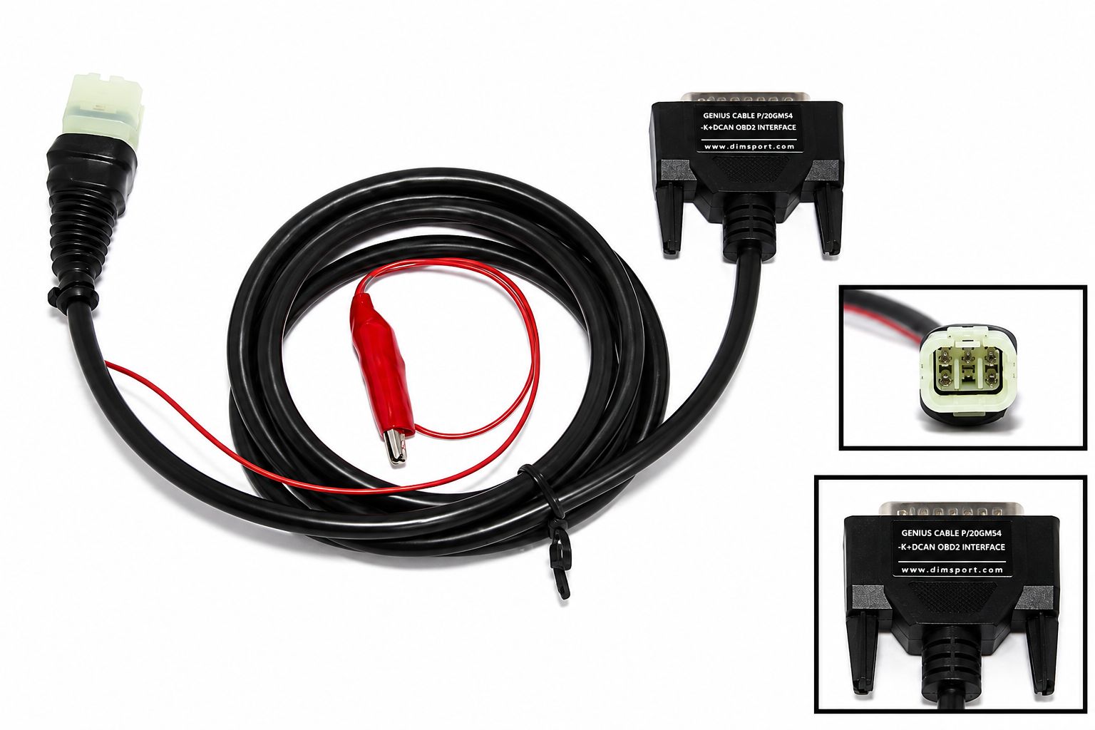 Conector de diagnóstico de 6 pinos Dimsport KTM para ECUs Keihin F32GN054
